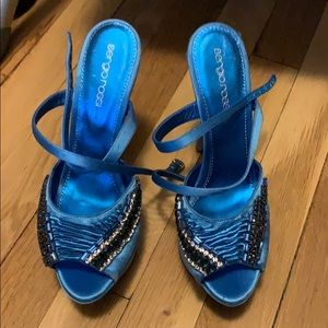 Size 6 Sergio Rossi Blue Heels